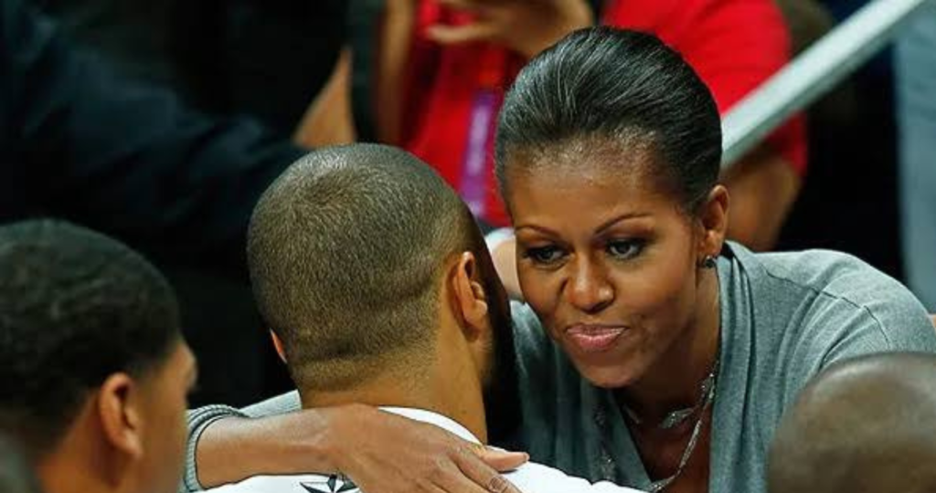 Michelle Obama and LeBron James